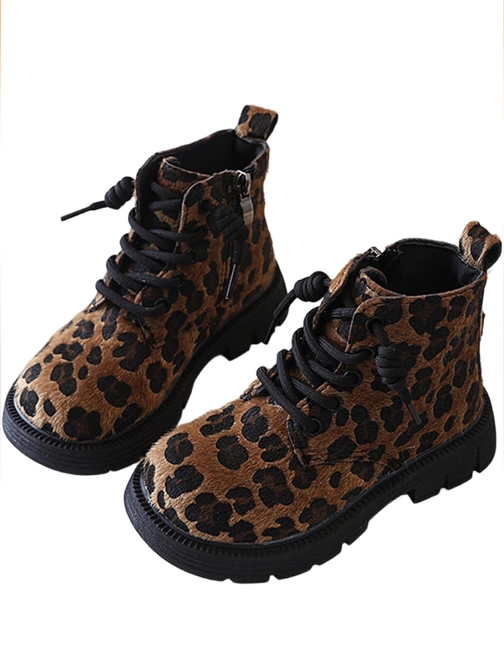 Leopard ankle boots